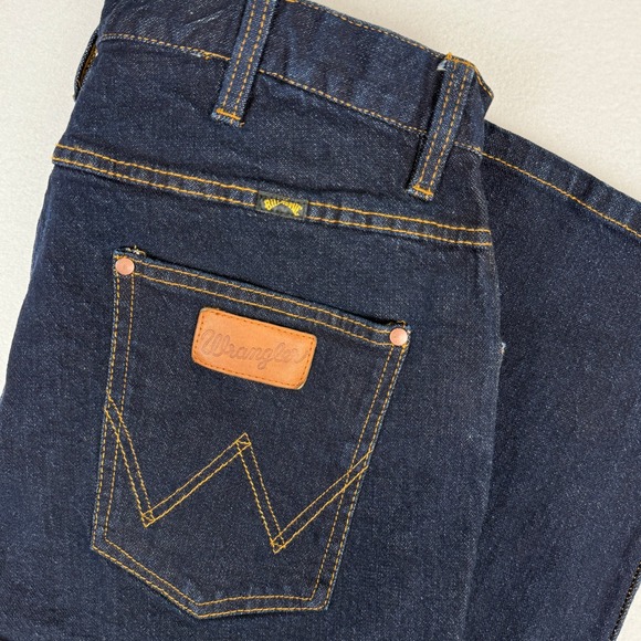 Billabong Wrangler Jeans Mens 33x32 Slim Straight Dark Denim Western Rancher - Picture 1 of 8